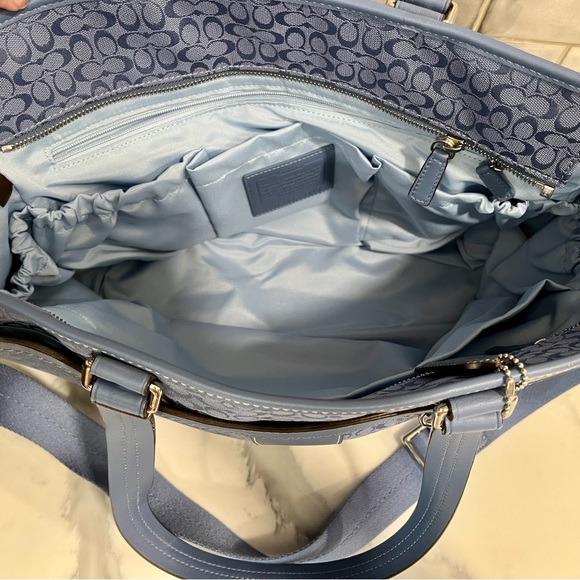 Coach Diaper Bag - Dusty Blue - NEVER USED - Picture 4 of 6